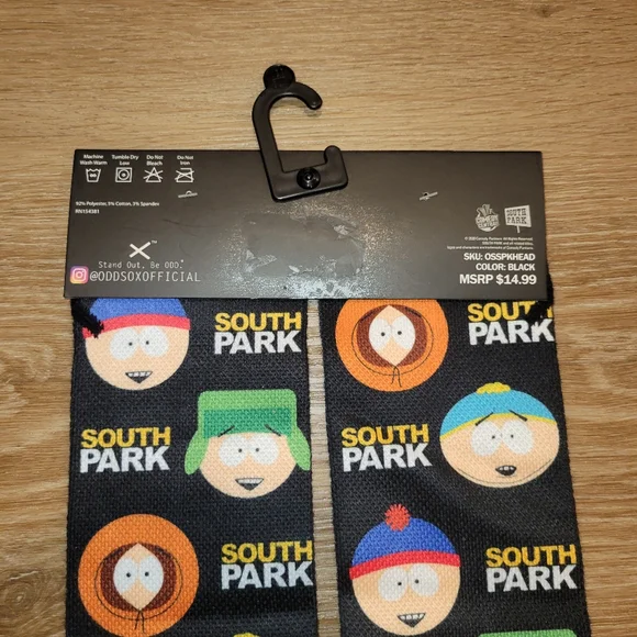 Odd Sox South Park Cartman Stan Kyle Kenny Crew Socks Size 6-13 New w small Snag - Picture 4 of 5